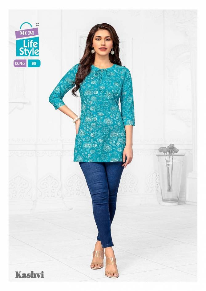 Kashvi Vol 7 By Mcm Cotton Printed Ladies Top Wholesale Online